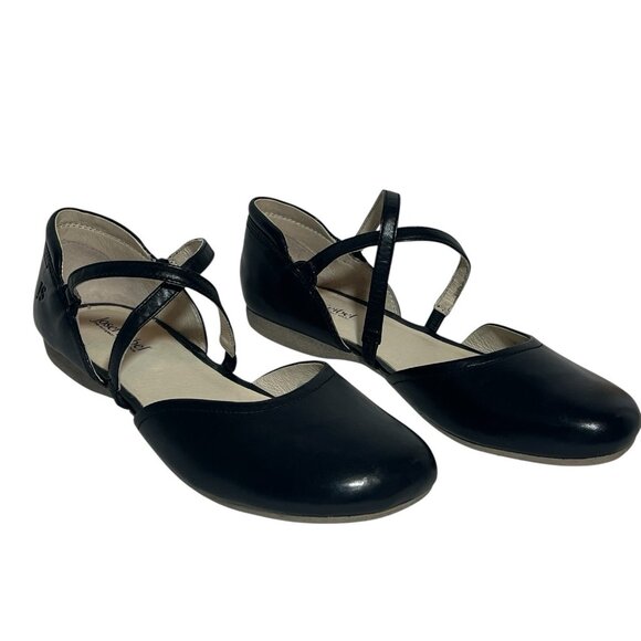 Josef Seibel Women’s 41 Fiona Shoes Size 9.5 Black Leather Ballerina Pump - Picture 13 of 16